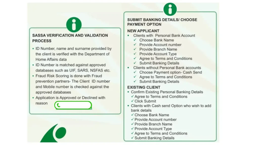 sassa change banking details infographics